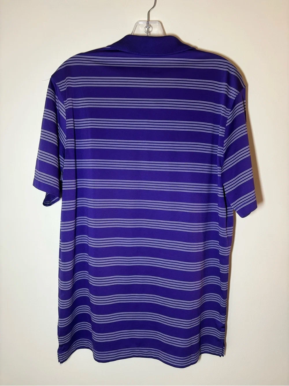 Nike Purple Striped Minnasota Vikings Golf Polo